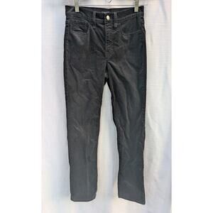 J Crew Women's Corduroy Full Length Essential Straight Leg Pants Sz 25 Black
